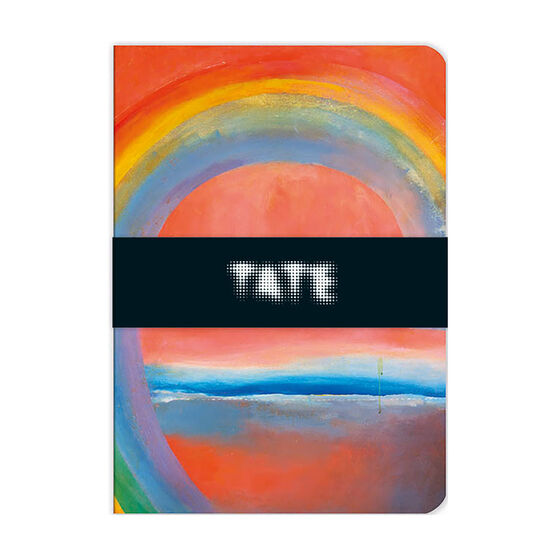 Norman Adams Rainbow Painting A5 lined notebook